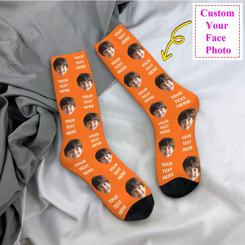 Dress Sock Men - Kişiselleştirilmiş Fotoğraf Metin Özel Erkek Kadın
