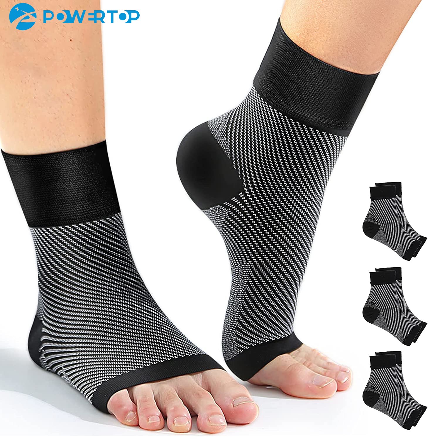 Ankle Brace Sock - 1 çift Plantar Fasiit Sıkıştırma Çorap,