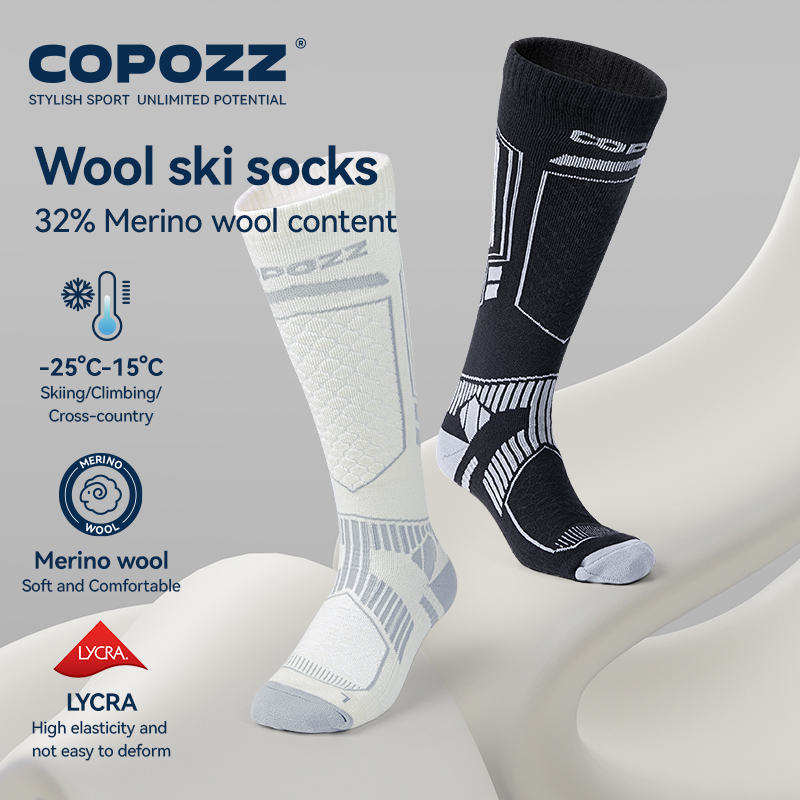 Wool Hiking Sock - COPOZZ Yeni Kış Kayak Çorapları Erkek