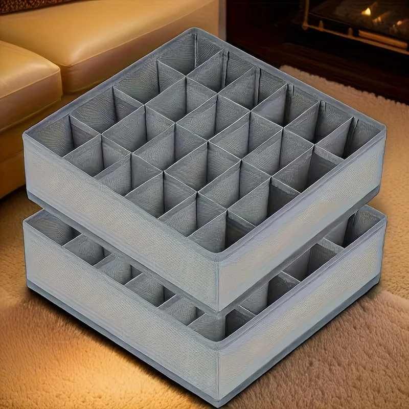 Sock Organizer Tray - 24 Bölmeli Kumaş Çekmece Düzenleyici (İç