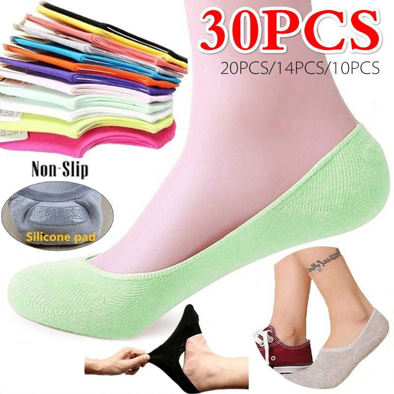 Invisibility Sock Loafer - 5 çift 10 ADET Kadın Çorap