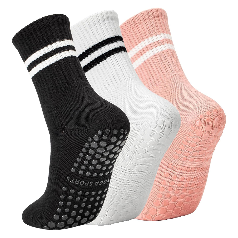 Grip Sock Yoga - Kadınlar için Saplı Yoga Pilates Çorapları,