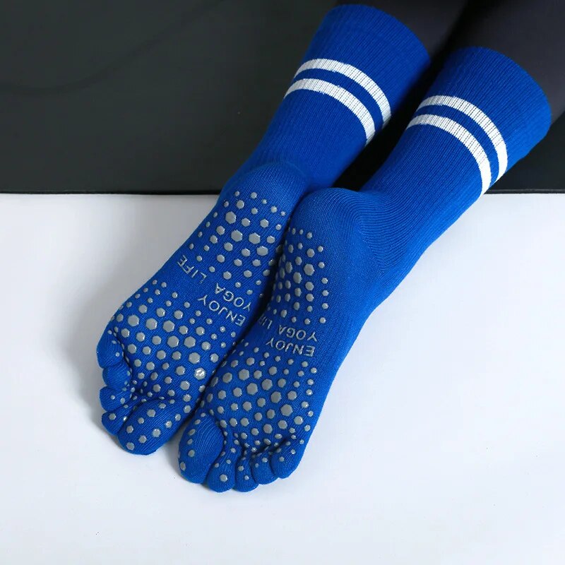 Grip Sock Yoga - Kadınlar nefes Yoga çorap orta tüp