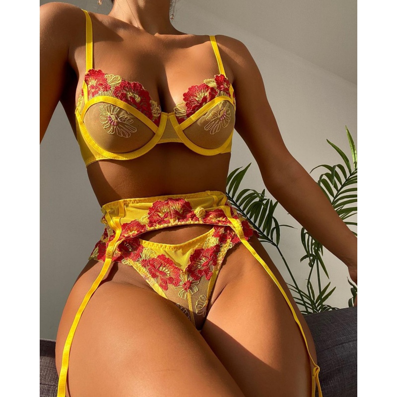 Silk Sock Bamboo - Bikini moda dantel nakış seksi çorap