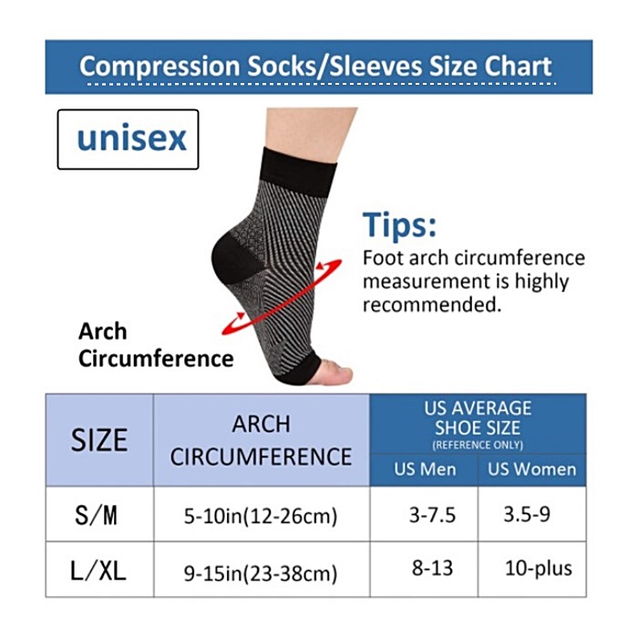 1 çift Nöropati çorapları, Aya - Ankle Brace Sock incelemesi ve fiyatı