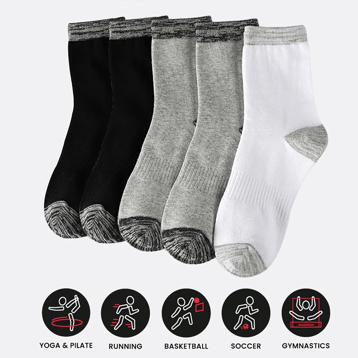 1/5 çift erkek atletik çorapla - Athletic Sock Cushion incelemesi ve fiyatı