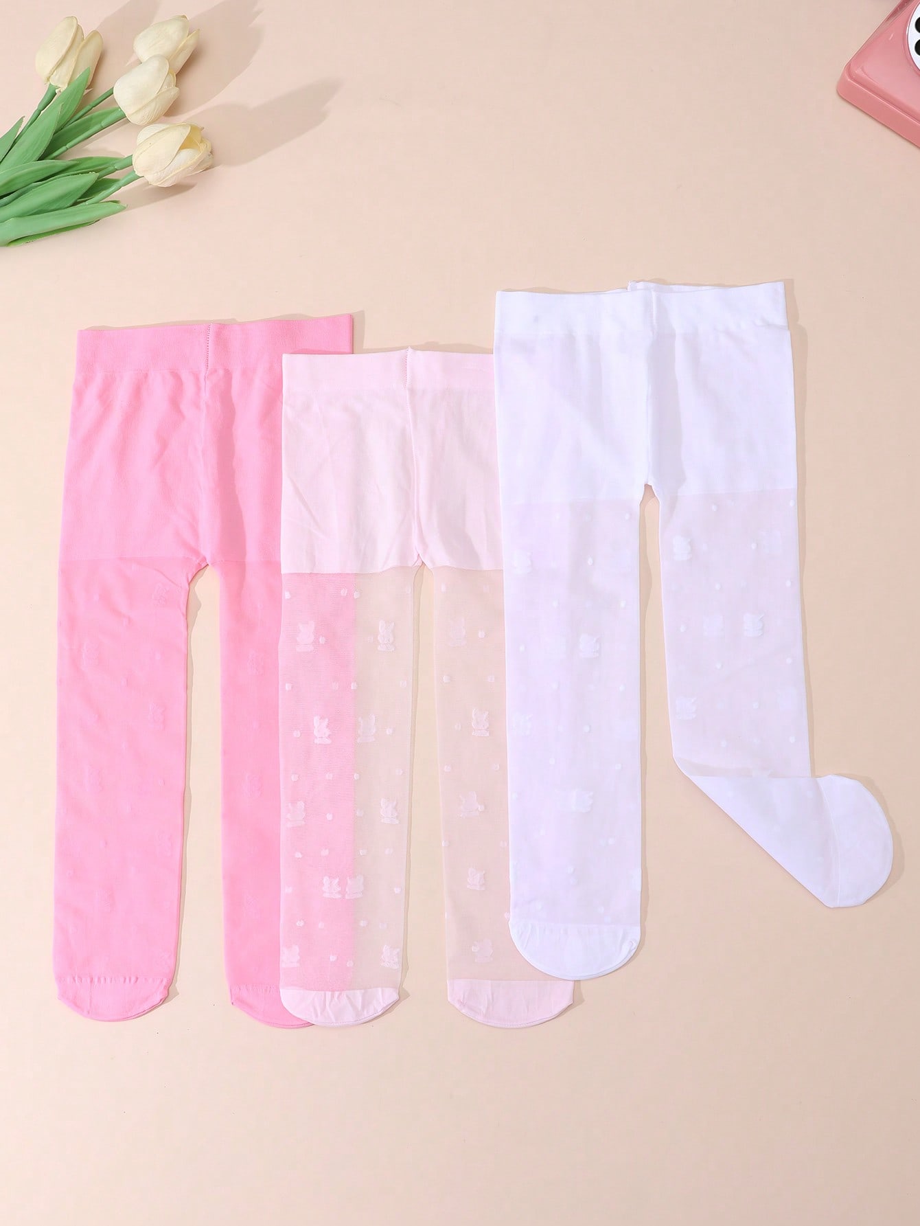 3'lü Paket Kız Çocuk Tavşan De - Tights Pantyhose Sheer incelemesi ve fiyatı