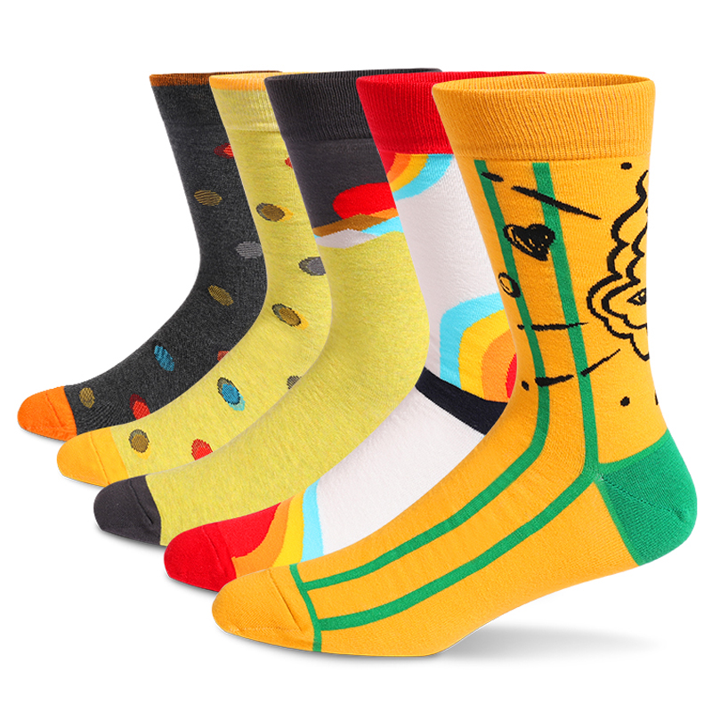 5 Pairs Erkek Eğlenceli Elbise - Cotton Crew Sock Pack incelemesi ve fiyatı