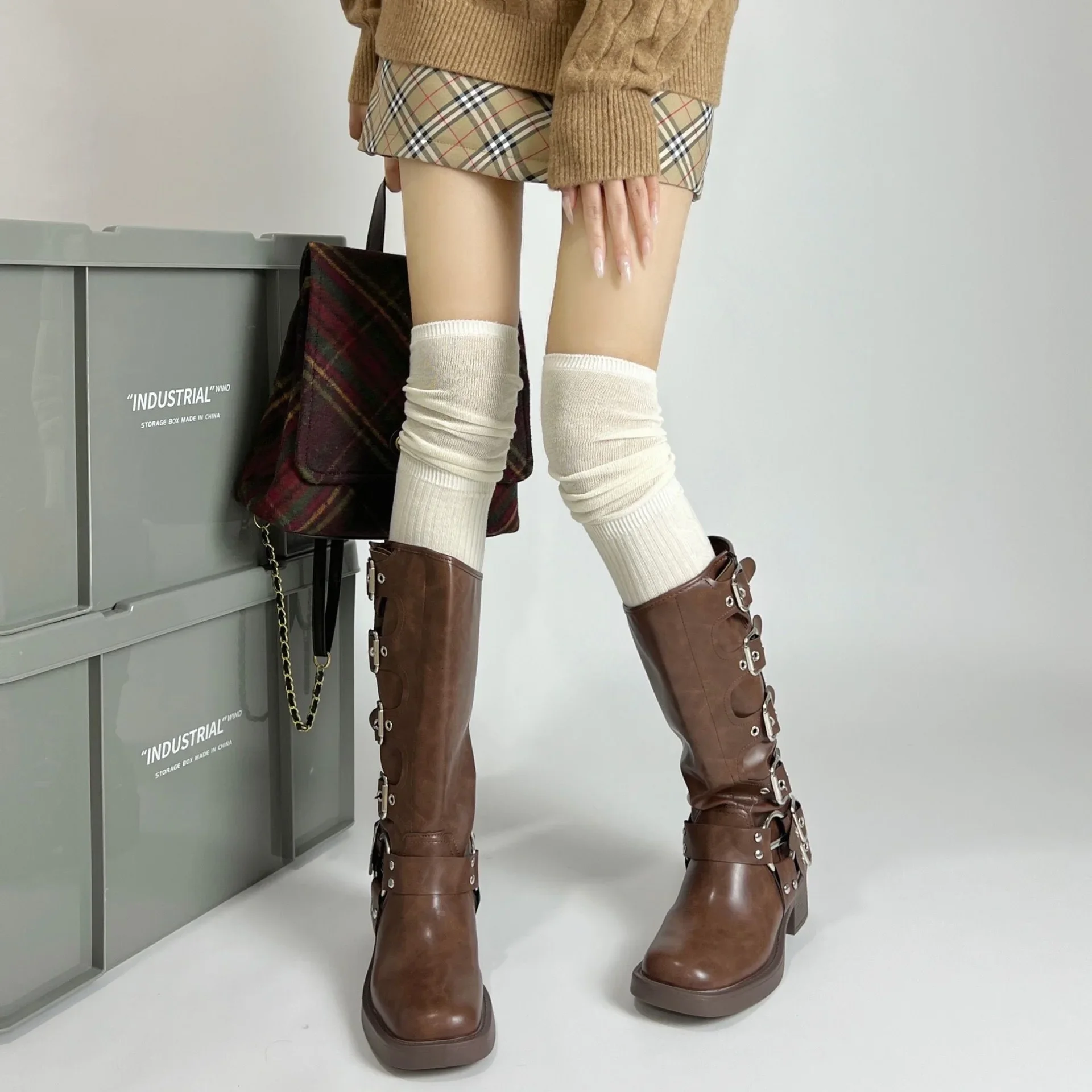 1-10 çift kadın diz üstü uyluk - Boot Sock Slouchy incelemesi ve fiyatı