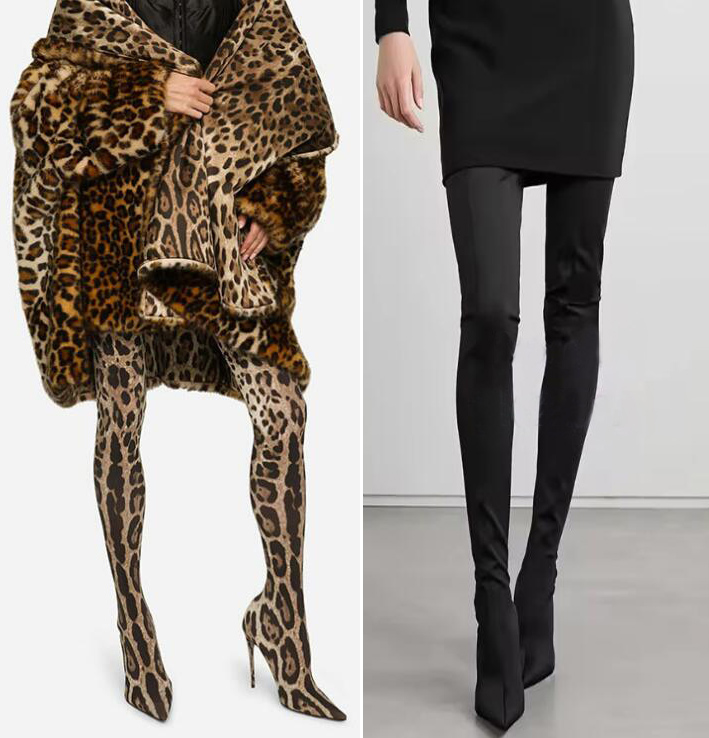 Seksi Leopar Desenli Diz Üstü  - Knee High Sock Women incelemesi ve fiyatı