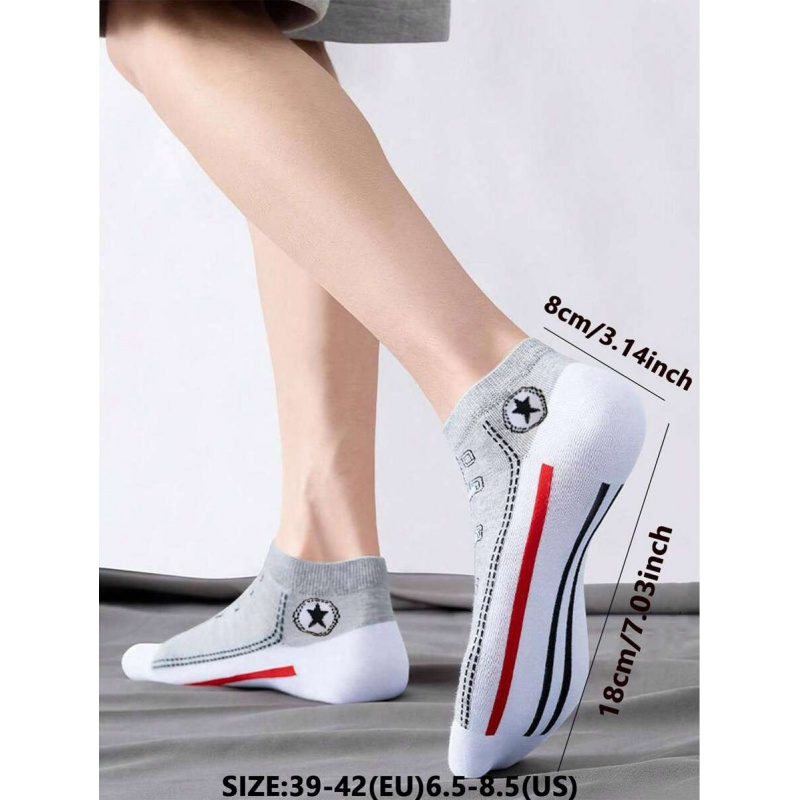 5/10 Çift Çok Renkli Nefes Ala - Ankle Sock Low Cut incelemesi ve fiyatı