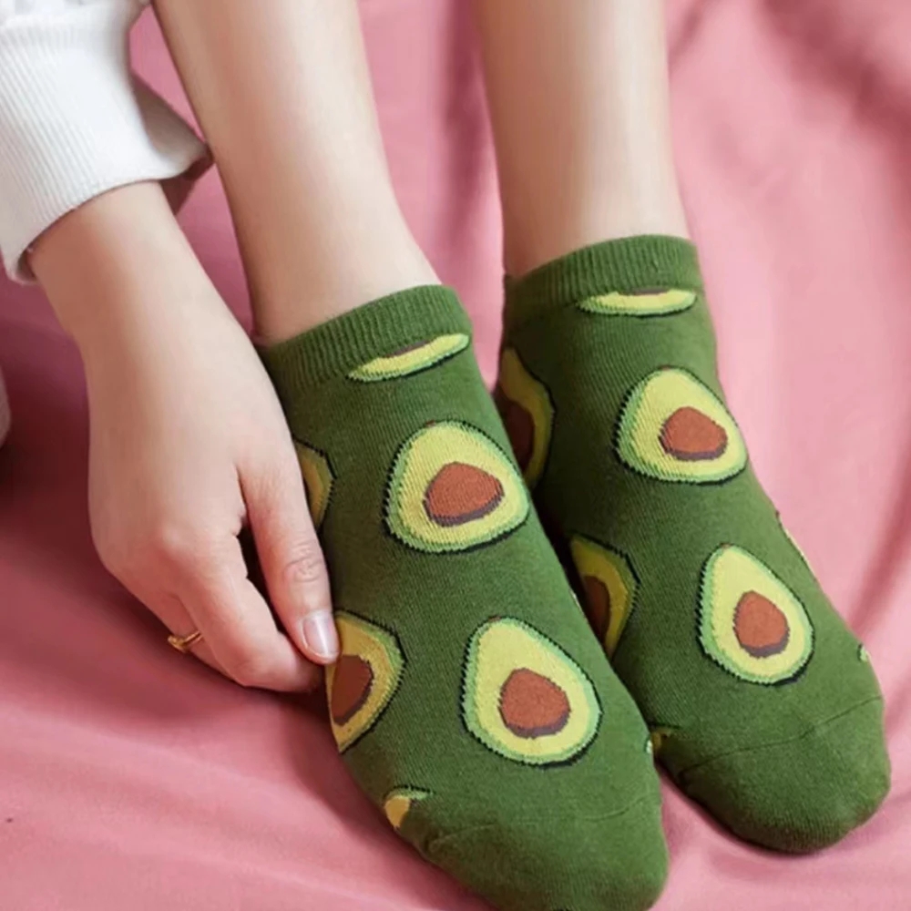 5 çift karikatür avokado müret - No Show Sock Women incelemesi ve fiyatı