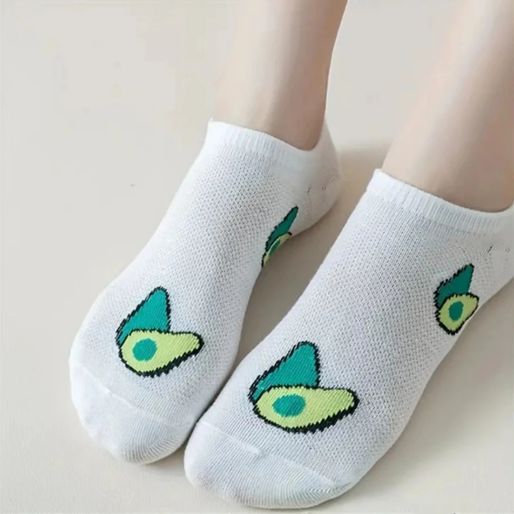5 çift karikatür avokado müret - No Show Sock Women incelemesi ve fiyatı