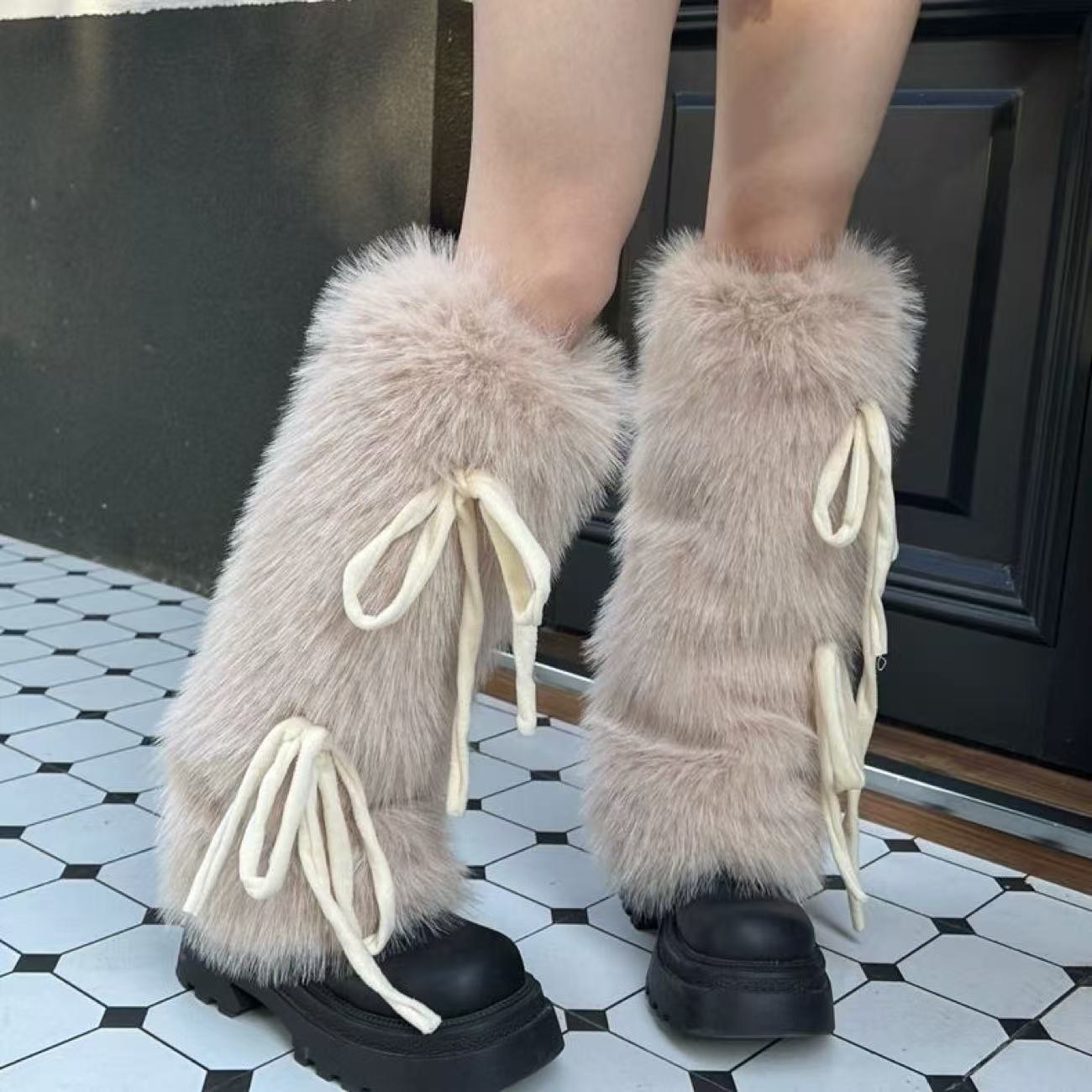 Kadınlar için suni kürk bacak  - Boot Sock Slouchy incelemesi ve fiyatı